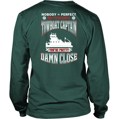 Nobody Is Perfect -Towboat Captain T-Shirt