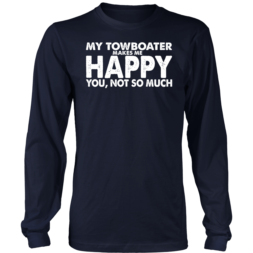 He Makes Me Happy Towboater Wife T-Shirt