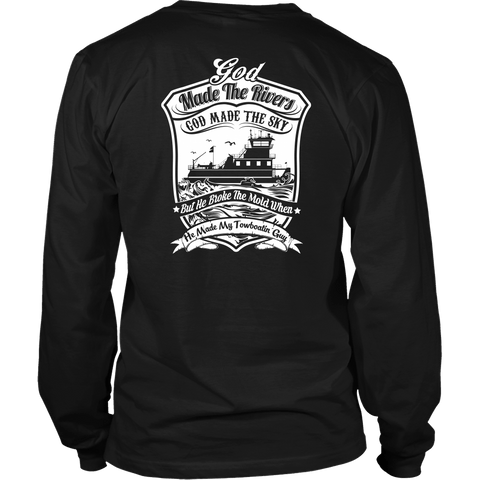 God Broke The Mold - Towboater T-shirt  - Gift For Towboaters