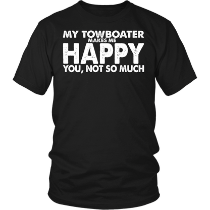 He Makes Me Happy Towboater Wife T-Shirt