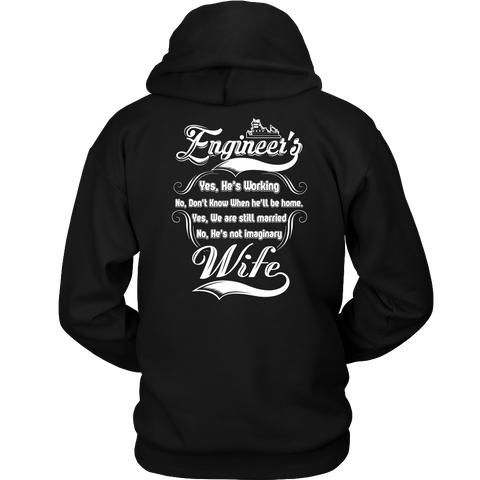 Engineer's Wife Tshirt - Towboater Apparel - Gift For Towboat Engineer's Wife