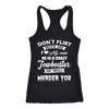Image of Funny Towboaters Spouse Tank Top - Don't Flirt With Me - Gift For Towboater's Spouse