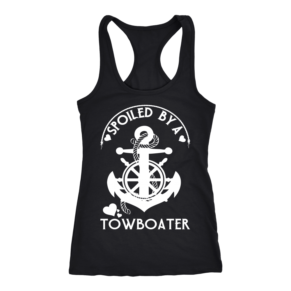 Spoiled By A Towboater Racerback Tank Top