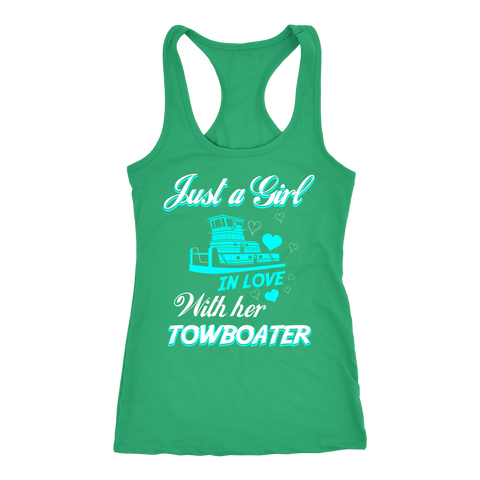 Just a Girl In Love With Her Towboater Tank Top