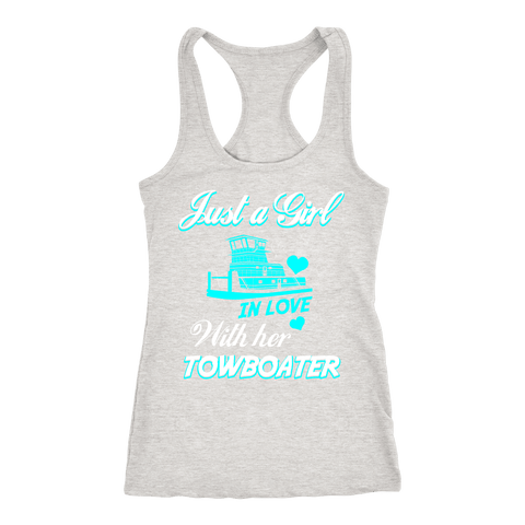Just a Girl In Love With Her Towboater Tank Top