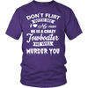 Image of Funny Towboaters Spouse Tee - Don't Flirt With Me - Gift For Towboater's Spouse