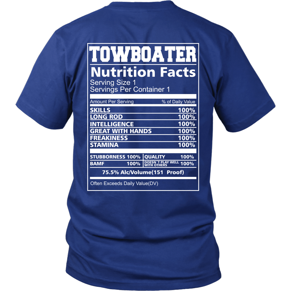 Towboater Nutrition Fact T-Shirt