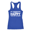 Image of He Makes Me Happy Racerback Tank Top