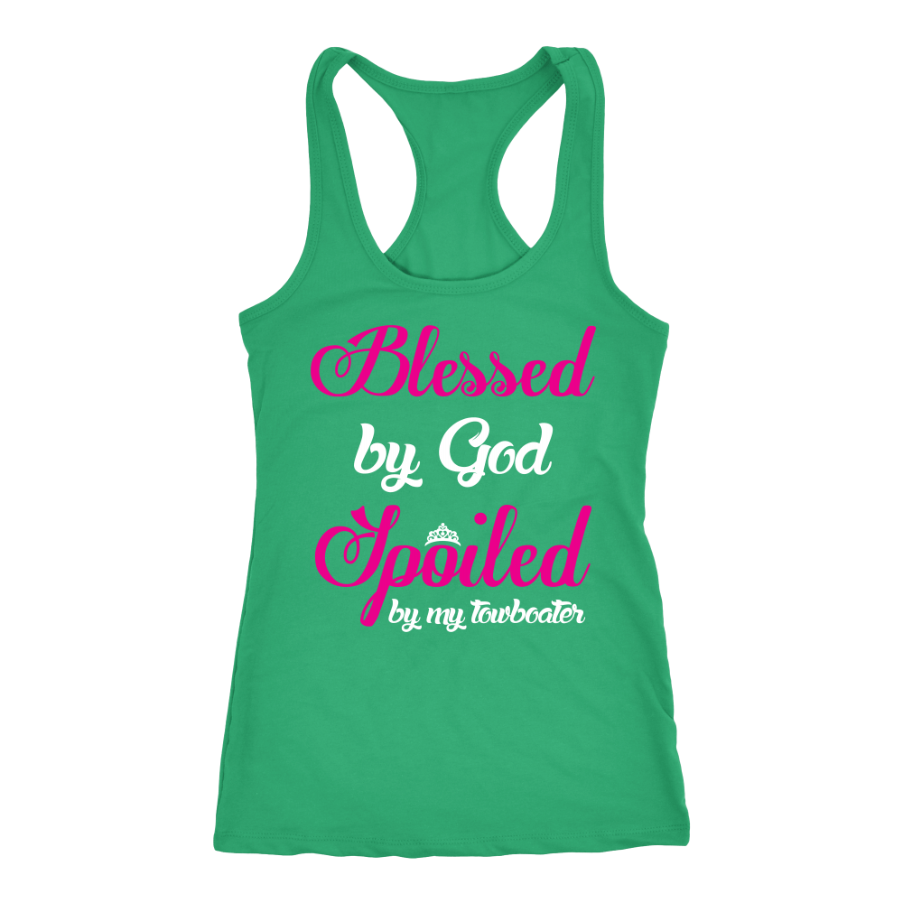 Blessed By God Spoiled By My Towboater Tank Top