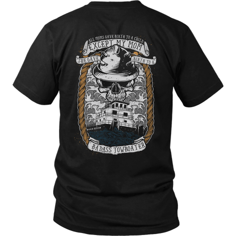 Badass Towboater Tee - Gift For Towboaters - Towboater Apparel