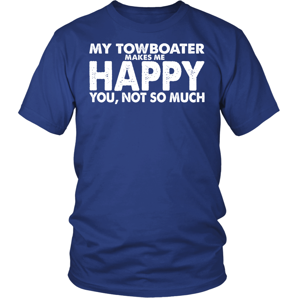He Makes Me Happy Towboater Wife T-Shirt