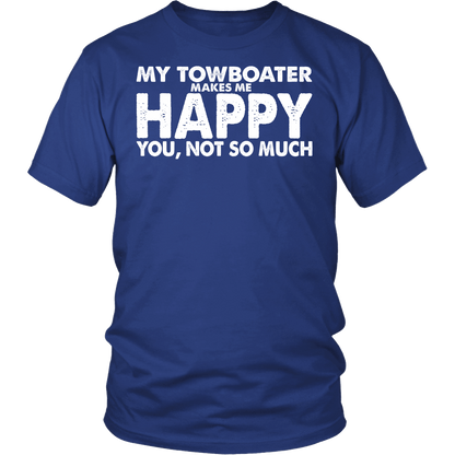 He Makes Me Happy Towboater Wife T-Shirt