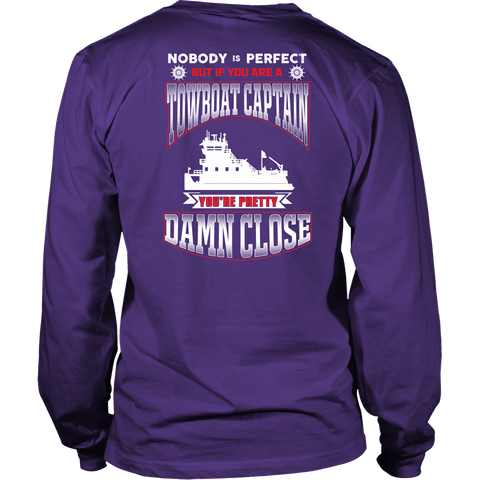 Nobody Is Perfect -Towboat Captain T-Shirt