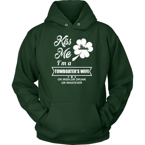 Kiss Me I'm a Towboater's Wife - Funny St Patrick's day Tshirt