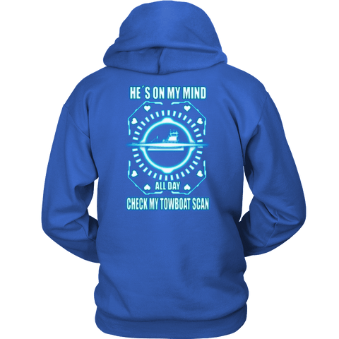 Check My Towboat Scan -  River Life Apparel - Gift For Towboaters Wife, Spouse, Girlfriend
