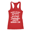Image of Funny Towboaters Spouse Tank Top - Don't Flirt With Me