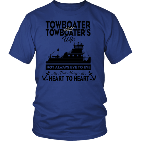 Always Heart to Heart Tees - River Life Apparel Gift For Towboater and Wife