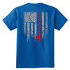 Image of Patriotic Fishing Flag Tee