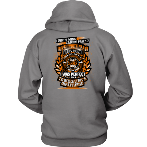 Dirty Mind! Caring Friend! - Towboater's Girlfriend Tshirt - Gift For Towboater Girlfriend