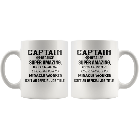 Captain Gift - Miracle Worker Mug - Towboat Gift