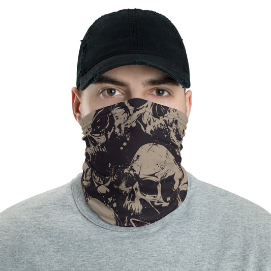 Towboater Accessories Neck Gaiter Skull Brown