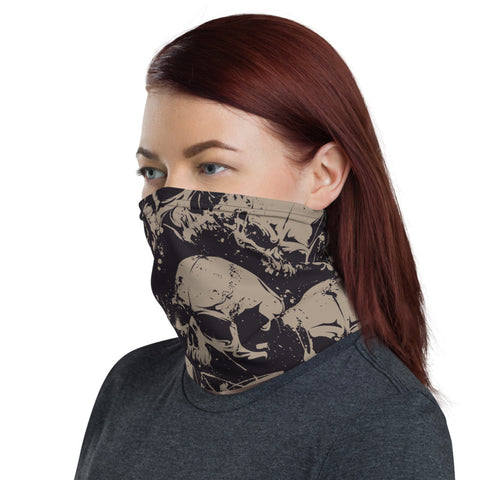Towboater  Accessories Neck Gaiter Skull Brown