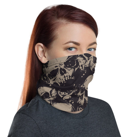 Towboater  Accessories Neck Gaiter Skull Brown