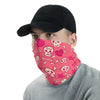 Image of Towboater's Spouse Accessories Neck Gaiter Sugar Skull Pink
