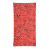 Image of Towboater's Spouse Accessories Neck Gaiter Sugar Skull Red
