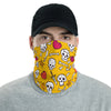 Image of Towboater's Spouse Accessories Neck Gaiter Sugar Skull Yellow