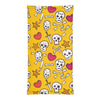 Image of Towboater's Spouse Accessories Neck Gaiter Sugar Skull Yellow