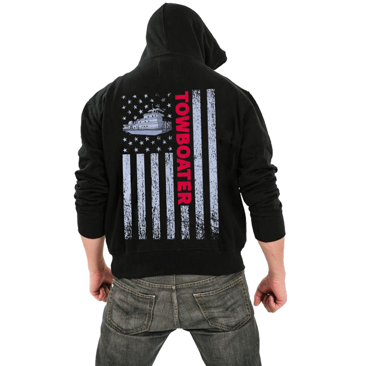 Patriotic Towboater Shirt Design - Try Stepping On This One