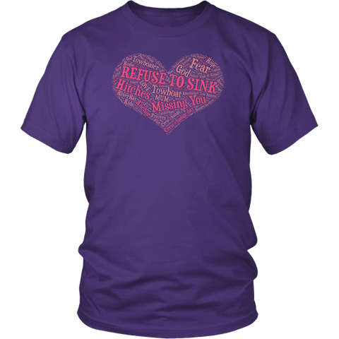 Towboater's Spouse Lingo Tees -  Heart Design