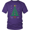 Image of Funny Towboater Towboat Crew Group Matching Christmas Tree T-Shirt