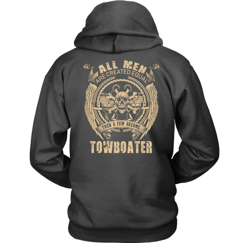 All Men Created Equal Towboater Hoodie - Merchant Mariner Towboat Apparel - River Rat Gift