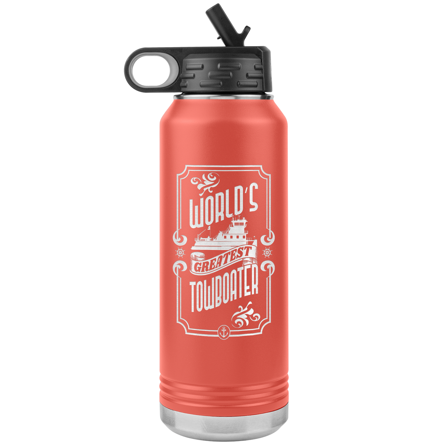 World's Greatest Towboater - Jumbo 32oz Water Bottle