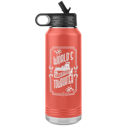 World's Greatest Towboater - Jumbo 32oz Water Bottle